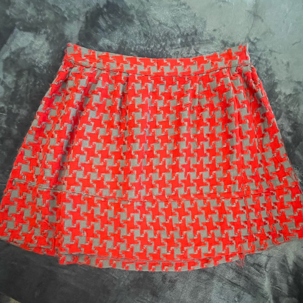 Xhilaration Skirt, medium, red and gray